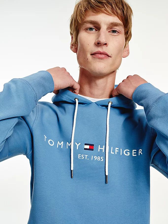 Tommy Hilfiger Exclusive Logo Hettegensere Herre Blå | HBCDFU-152