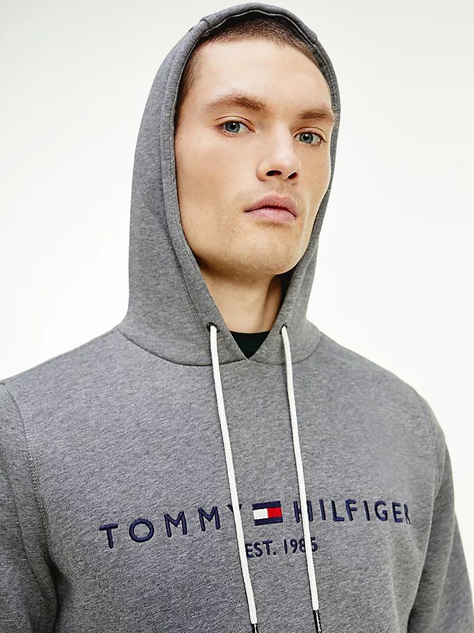 Tommy Hilfiger Exclusive Logo Hettegensere Herre Grå | HJAVBM-478