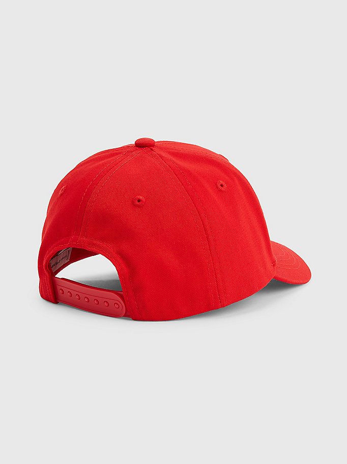 Tommy Hilfiger Flag Baseball Hatt Gutt Rød | YVGKXW-601