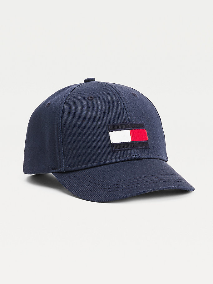 Tommy Hilfiger Flag Hatt Gutt Blå | DKZGAN-859