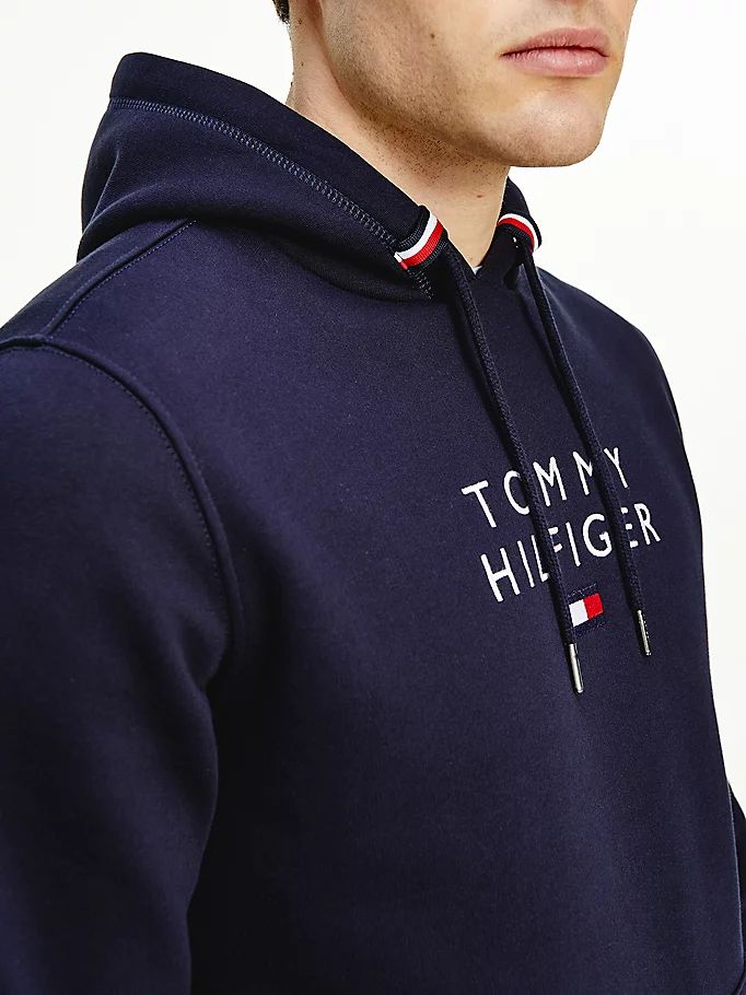 Tommy Hilfiger Flag Logo Embroidery Hettegensere Herre Blå | BCWLJX-790