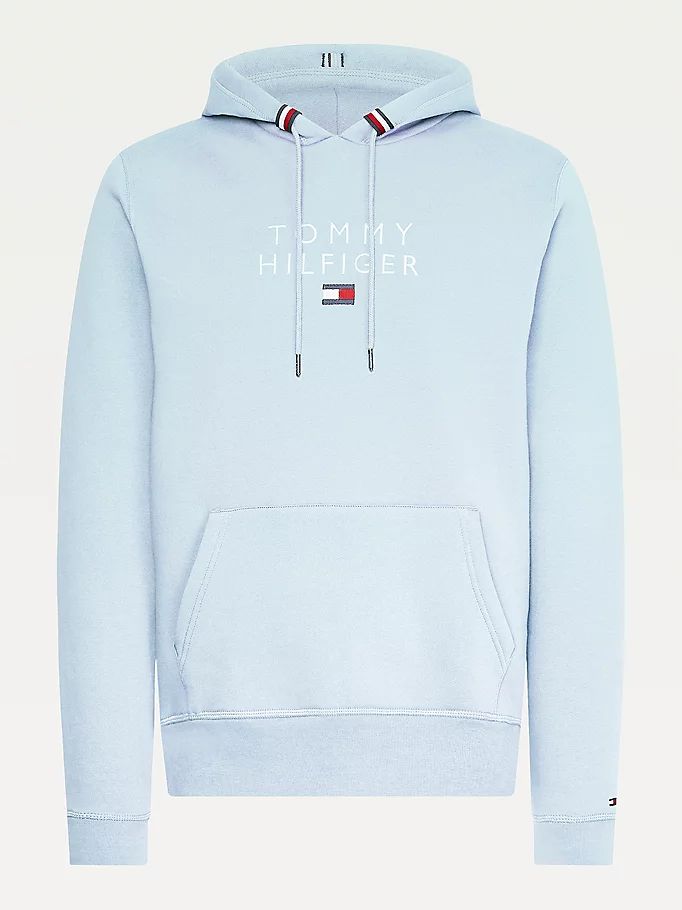 Tommy Hilfiger Flag Logo Embroidery Hettegensere Herre Blå | UXANGZ-652