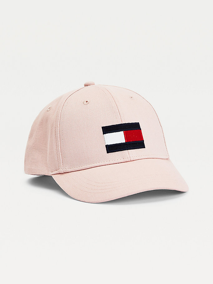 Tommy Hilfiger Flag Patch Baseball Hatt Gutt Rosa | OSPXRW-862