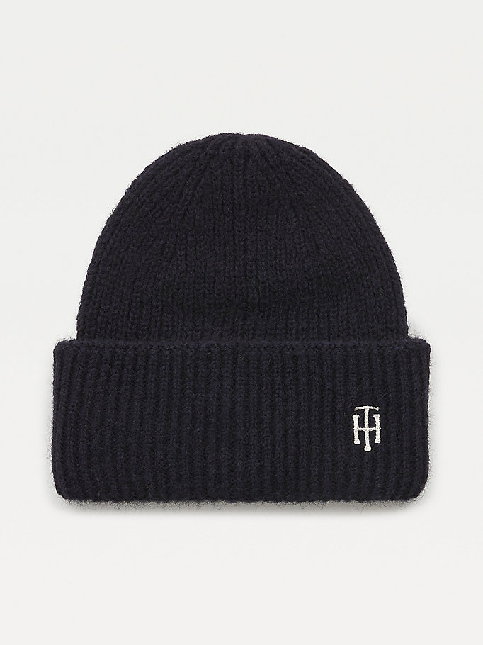 Tommy Hilfiger Flecked And Beanie Gift Set Hatt Dame Blå | ISLJXA-571