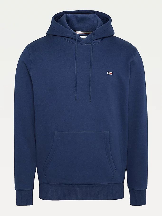 Tommy Hilfiger Fleece Flag Patch Hettegensere Herre Blå | YWIHTF-569