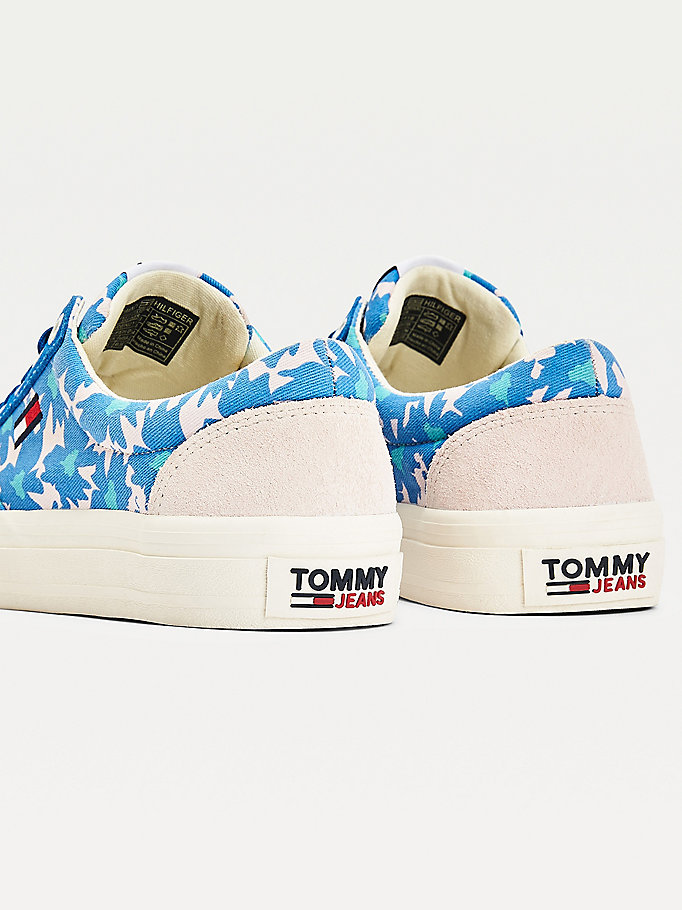 Tommy Hilfiger Floral Print Joggesko Dame Blå | YPTRID-049