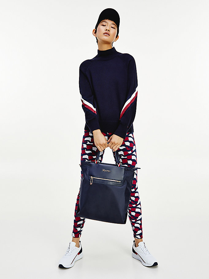 Tommy Hilfiger Fresh Signature Tote Veske Dame Blå | EHSDKG-725