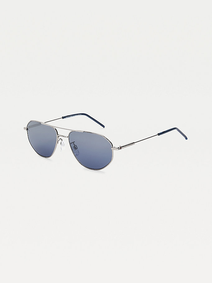 Tommy Hilfiger Gradient Mirror Aviators Solbriller Herre Grå | AEITHC-368