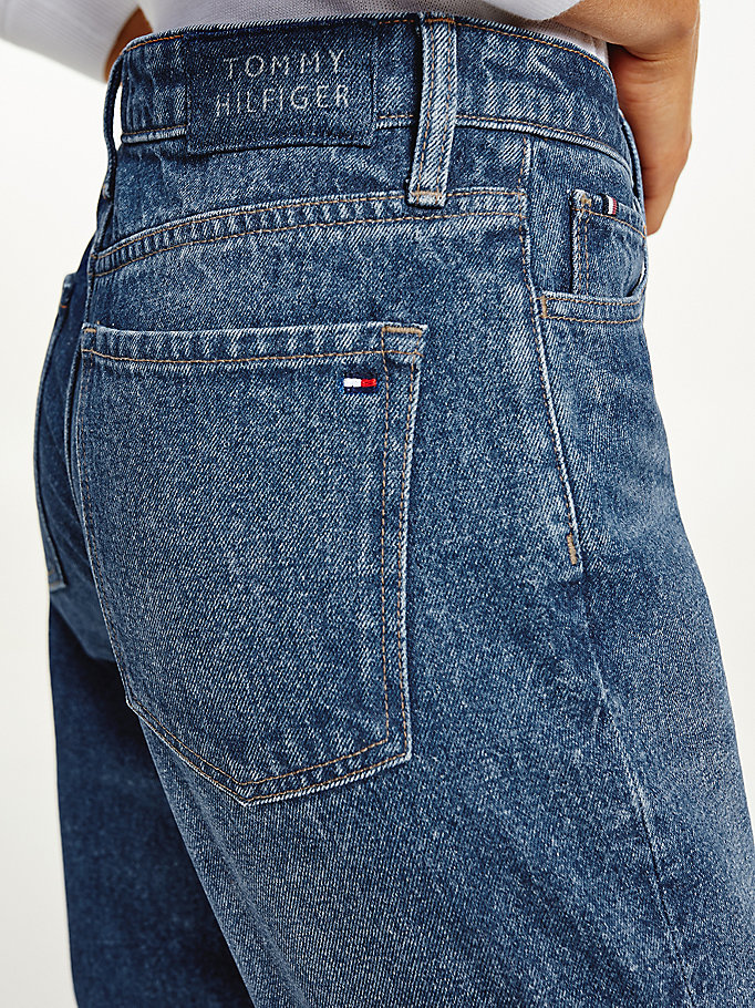 Tommy Hilfiger Gramercy High Rise Jeans Dame Blå | BCORHY-521