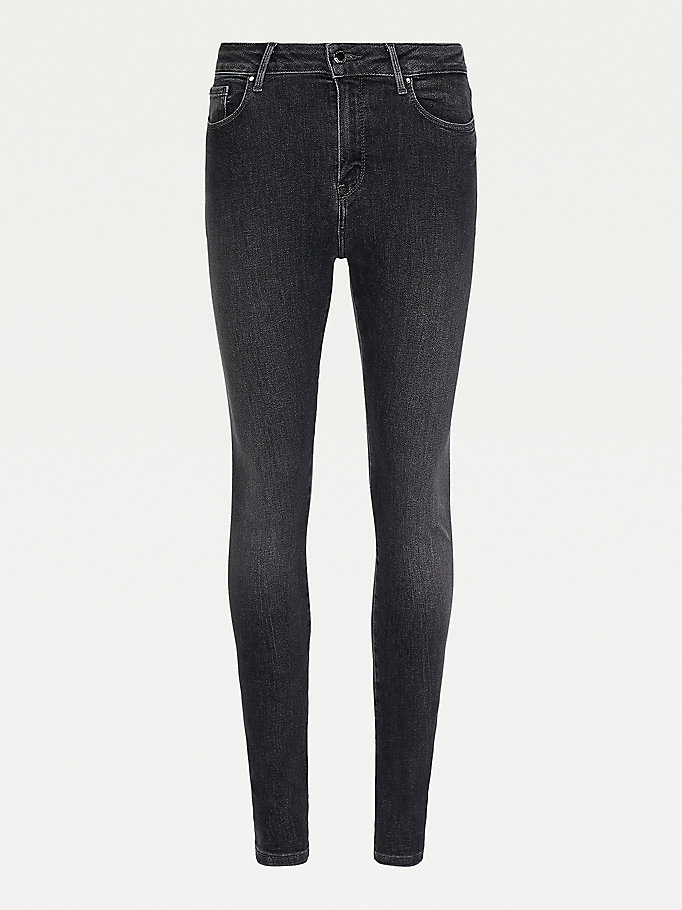 Tommy Hilfiger Harlem High Rise Skinny Jeans Dame Blå | KTVHIB-068