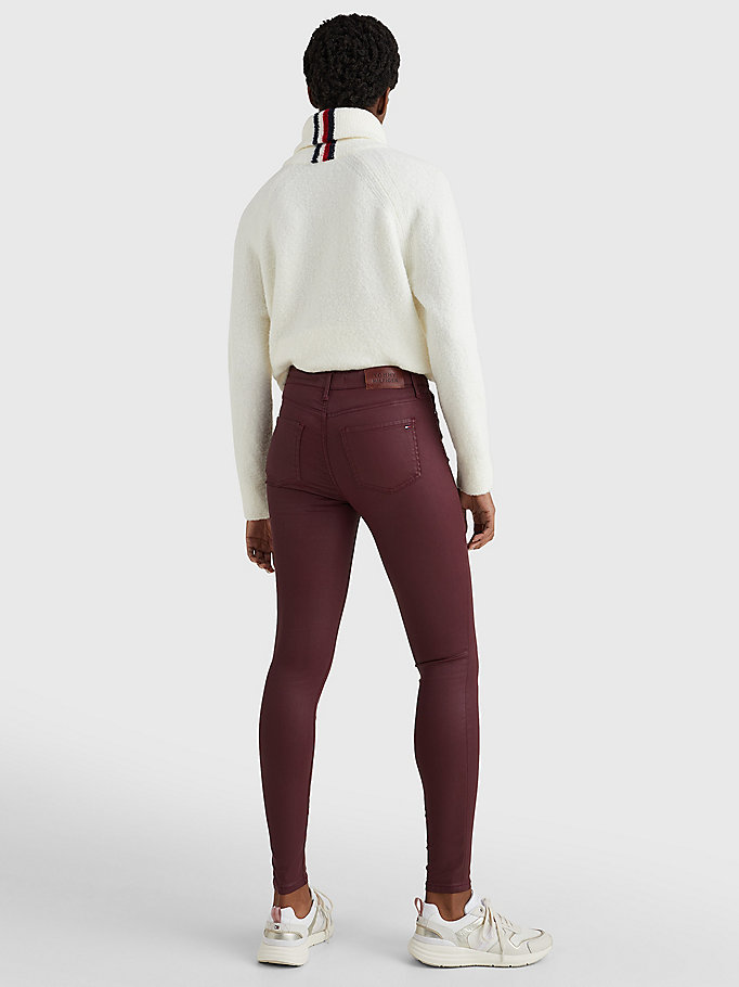 Tommy Hilfiger Harlem High Rise Skinny Jeans Dame Blå | XOSNKJ-258