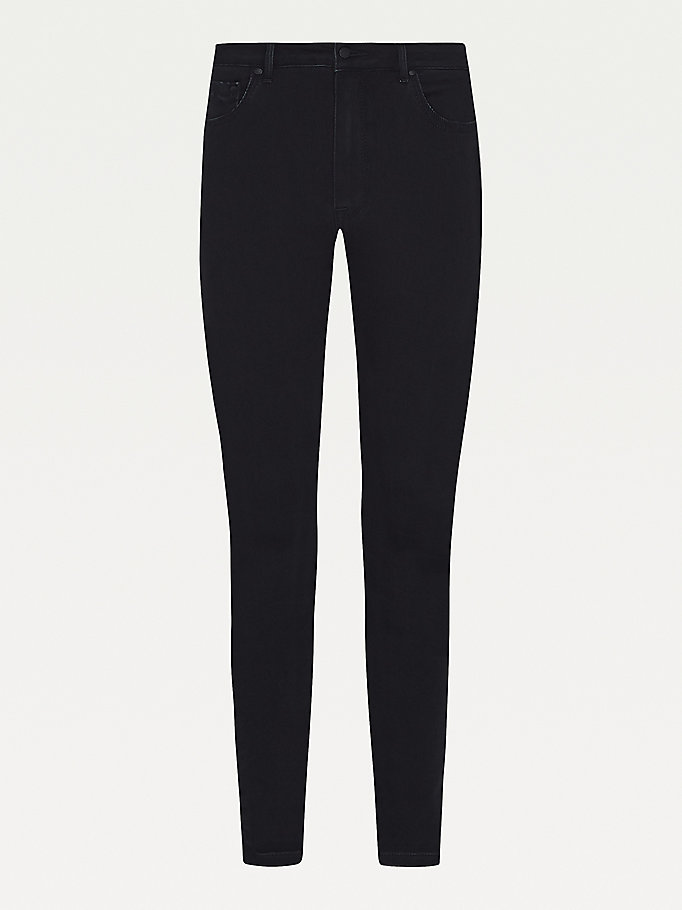 Tommy Hilfiger Harlem High Rise Skinny Jeans Dame Blå | YZXIUA-206