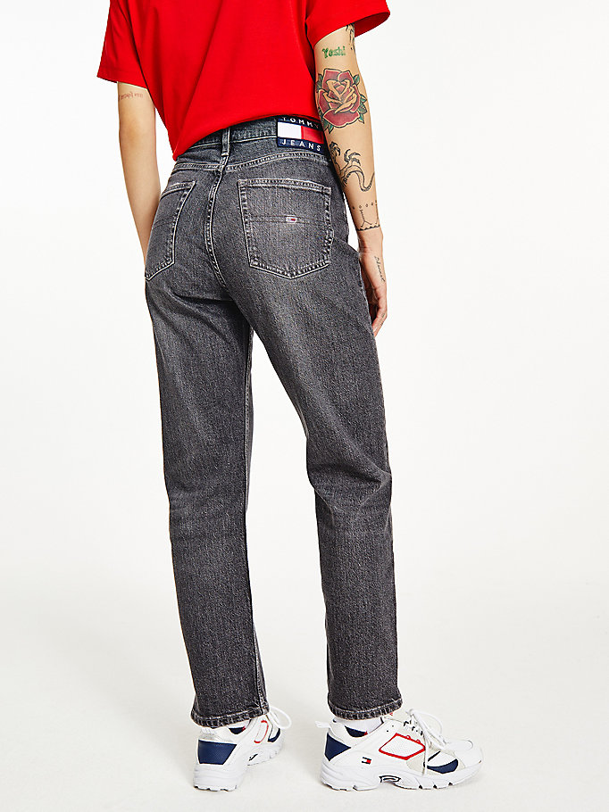 Tommy Hilfiger Harper High Rise Straight Jeans Dame Blå | IUZKRM-914