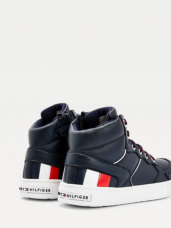 Tommy Hilfiger High- Blonder-Up Signature Joggesko Gutt Blå | UNMQIA-324