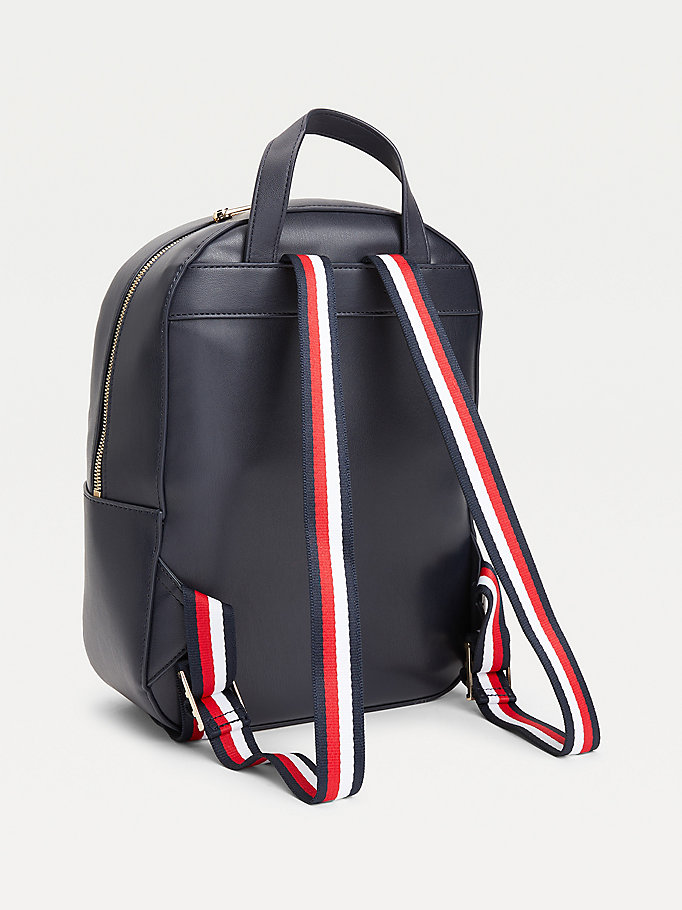 Tommy Hilfiger Iconic Signature Ryggsekk Dame Blå | XRVYBU-658