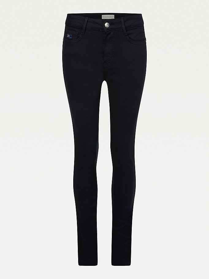 Tommy Hilfiger Icons Harlem High Rise Super Skinny Jeans Dame Blå | GHFLDW-431