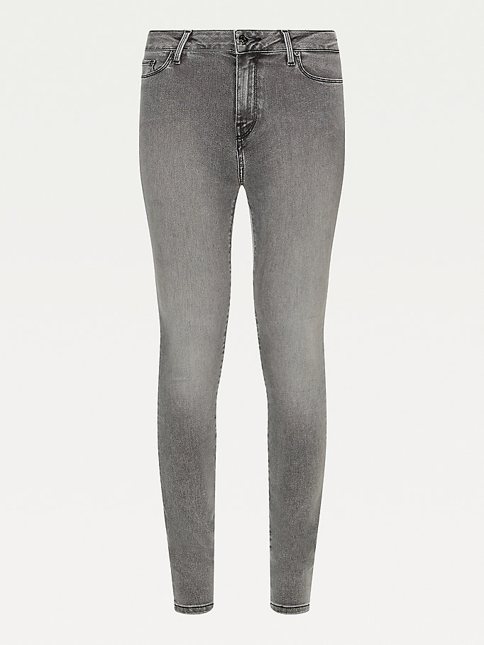 Tommy Hilfiger Icons Harlem Skinny Jeans Dame Blå | PWJDEU-290