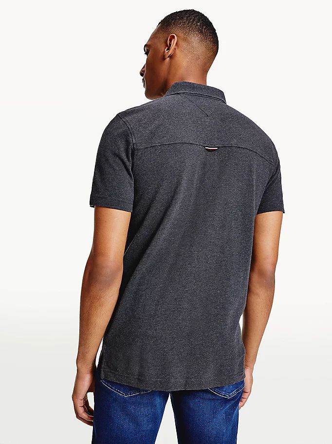 Tommy Hilfiger Icons Organic Bomull Regular Fit Polo T Skjorte Herre Grå | LXFZDV-470