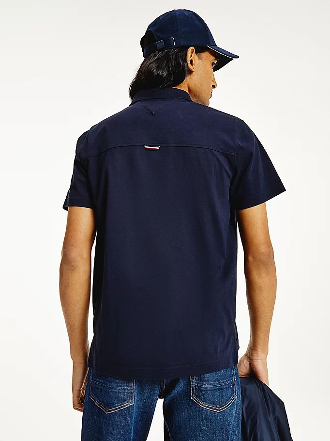 Tommy Hilfiger Icons Organic Bomull Regular Fit Polo T Skjorte Herre Blå | MFXDQT-314