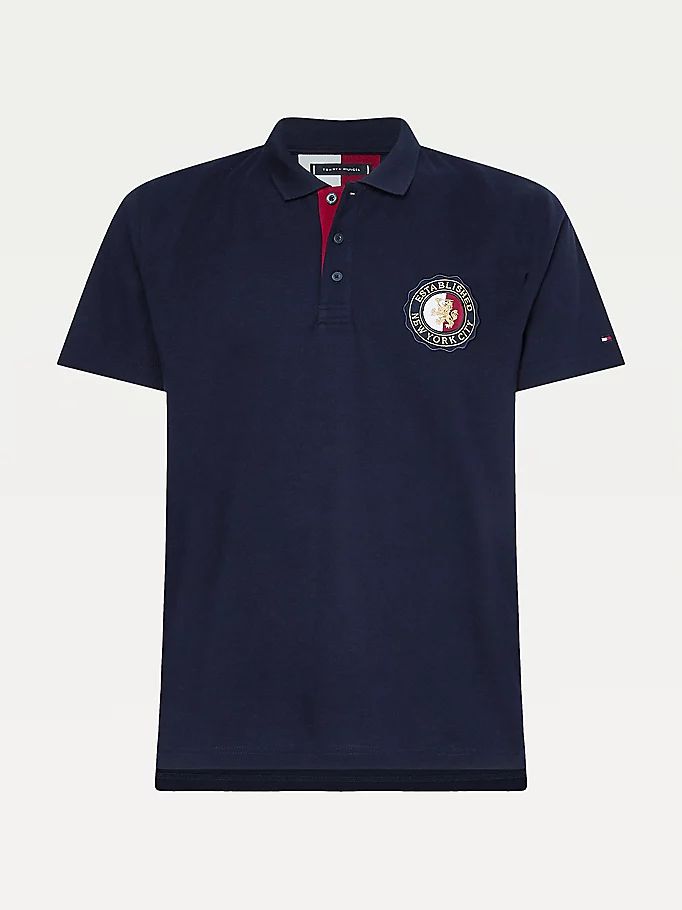 Tommy Hilfiger Icons Organic Bomull Regular Fit Polo T Skjorte Herre Blå | MFXDQT-314