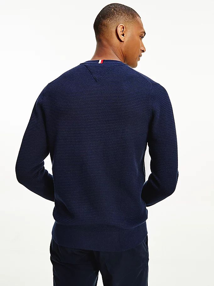 Tommy Hilfiger Knit Stripe Gensere Herre Blå | FRYONM-931