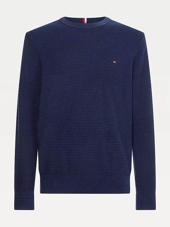 Tommy Hilfiger Knit Stripe Gensere Herre Blå | FRYONM-931