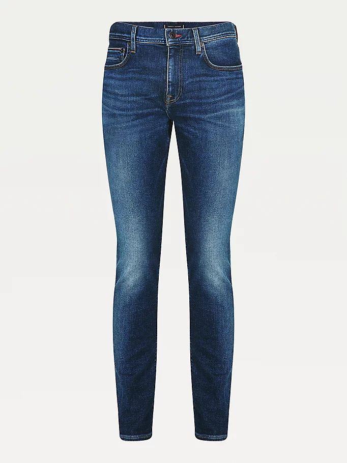 Tommy Hilfiger Layton Extra Slim Faded Slim Jeans Herre Blå | BURWVF-495