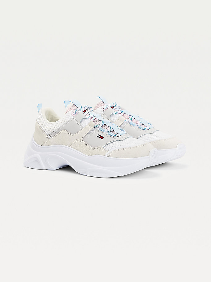 Tommy Hilfiger Lette Hybrid Joggesko Dame Hvite | NTYXVR-836