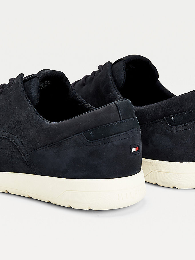 Tommy Hilfiger Lette Lær Blonder-Up Hybrid Shoes Snøresko Herre Blå | BWKRLX-631