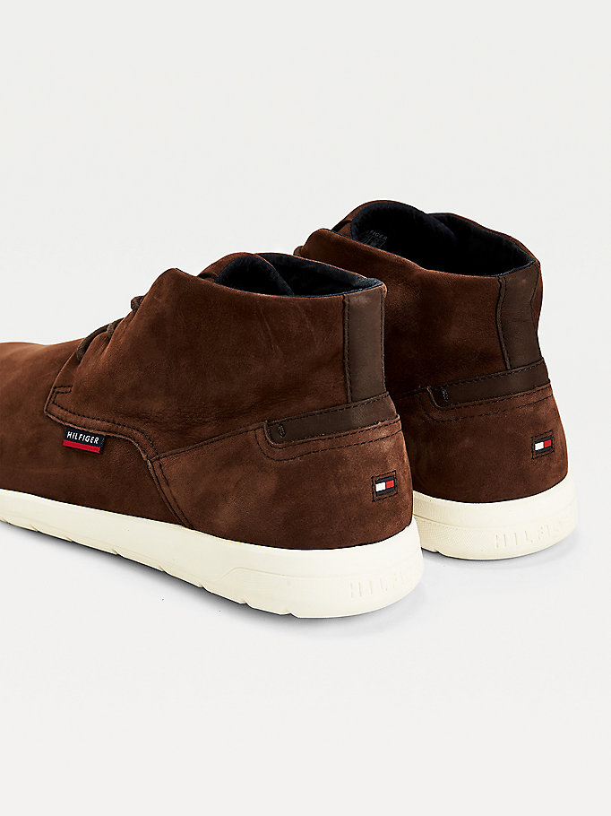 Tommy Hilfiger Lette Nubuck Hybrid Snørestøvletter Herre Brune | HGACQJ-510