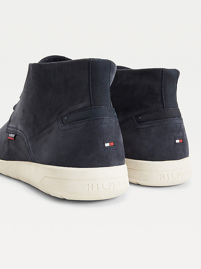 Tommy Hilfiger Lette Nubuck Hybrid Snørestøvletter Herre Blå | ZJUWMB-821