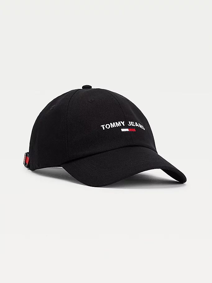 Tommy Hilfiger Logo Embroidery Baseball Hatt Herre Svarte | EGFUSK-192