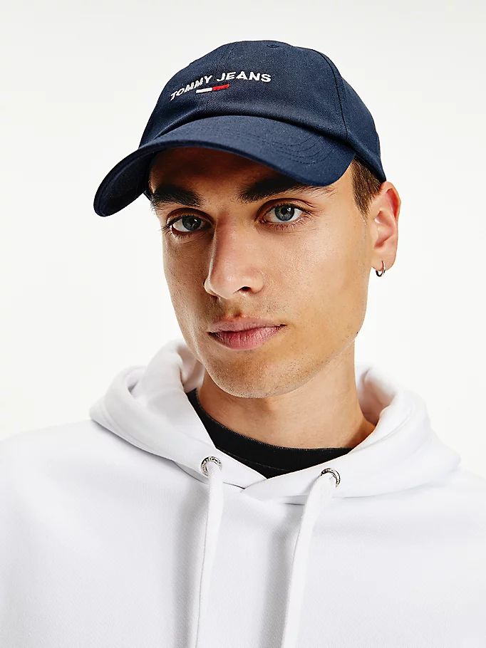 Tommy Hilfiger Logo Embroidery Hatt Herre Blå | TLWHMV-092