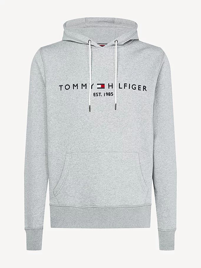 Tommy Hilfiger Logo Flex Fleece Hettegensere Herre Grå | UNDYPH-569