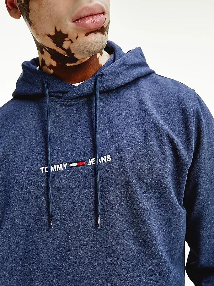 Tommy Hilfiger Logo Heathered Hettegensere Herre Blå | NFPEOD-091