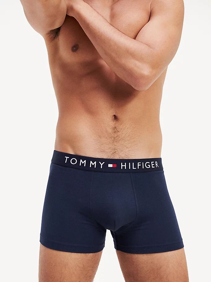 Tommy Hilfiger Logo Undertøy Herre Blå | RNZXDH-791