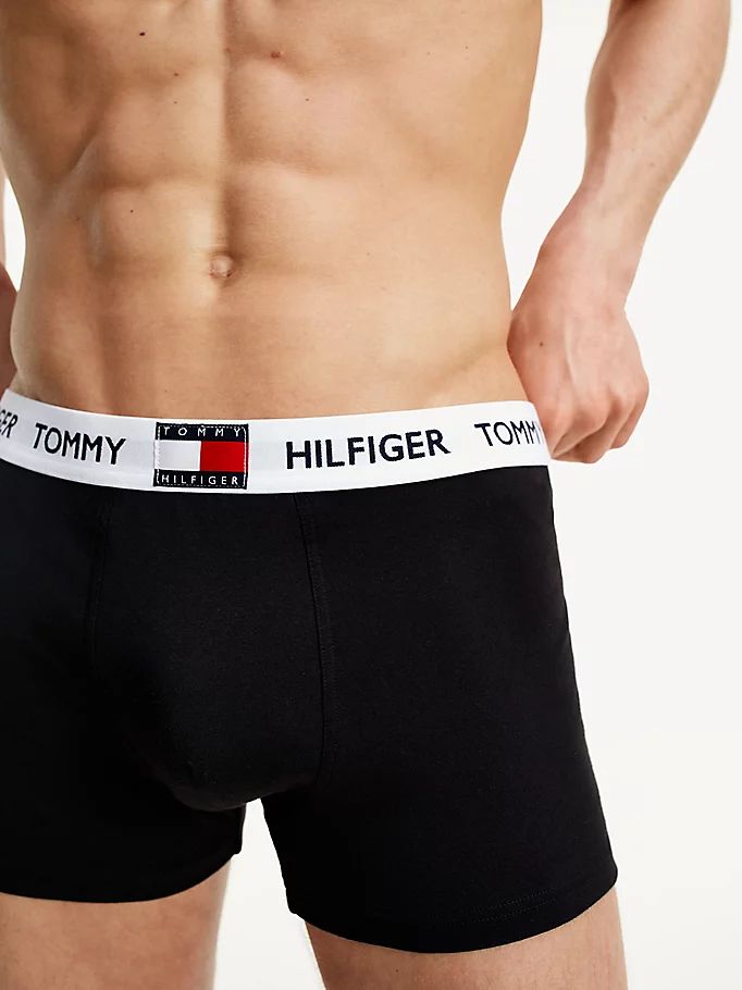 Tommy Hilfiger Logo Waistband Bomull Blend Trunks Undertøy Herre Svarte | AHZCVU-123