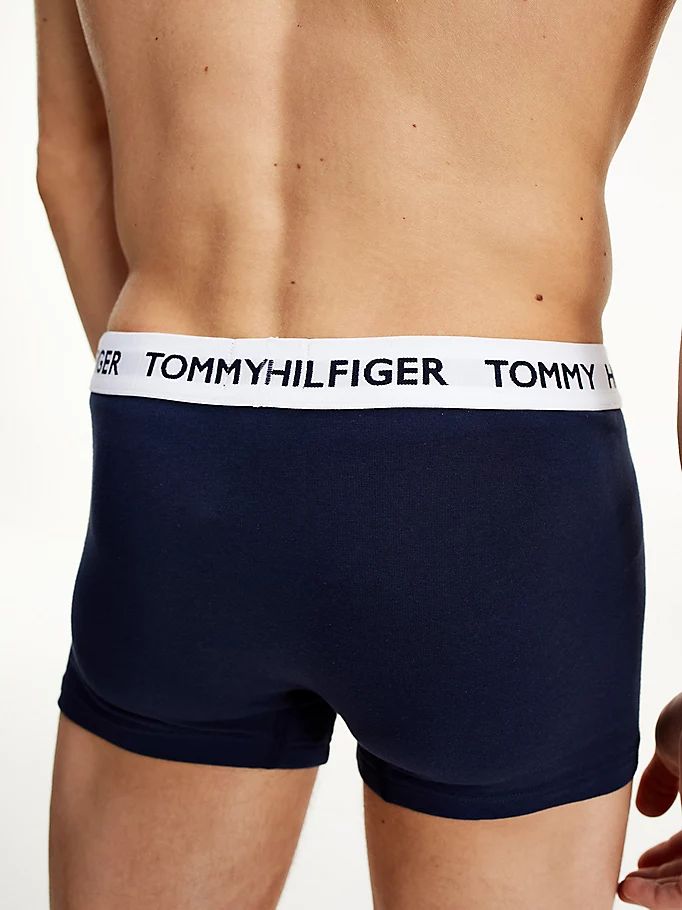 Tommy Hilfiger Logo Waistband Bomull Blend Trunks Undertøy Herre Blå | BFSOUE-937