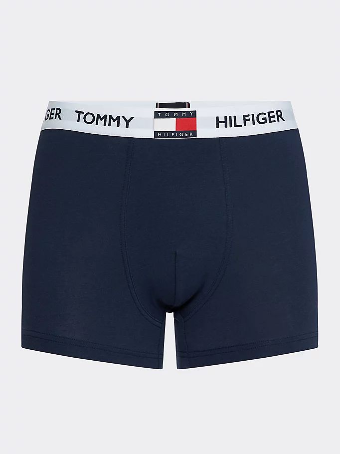 Tommy Hilfiger Logo Waistband Bomull Blend Trunks Undertøy Herre Blå | BFSOUE-937