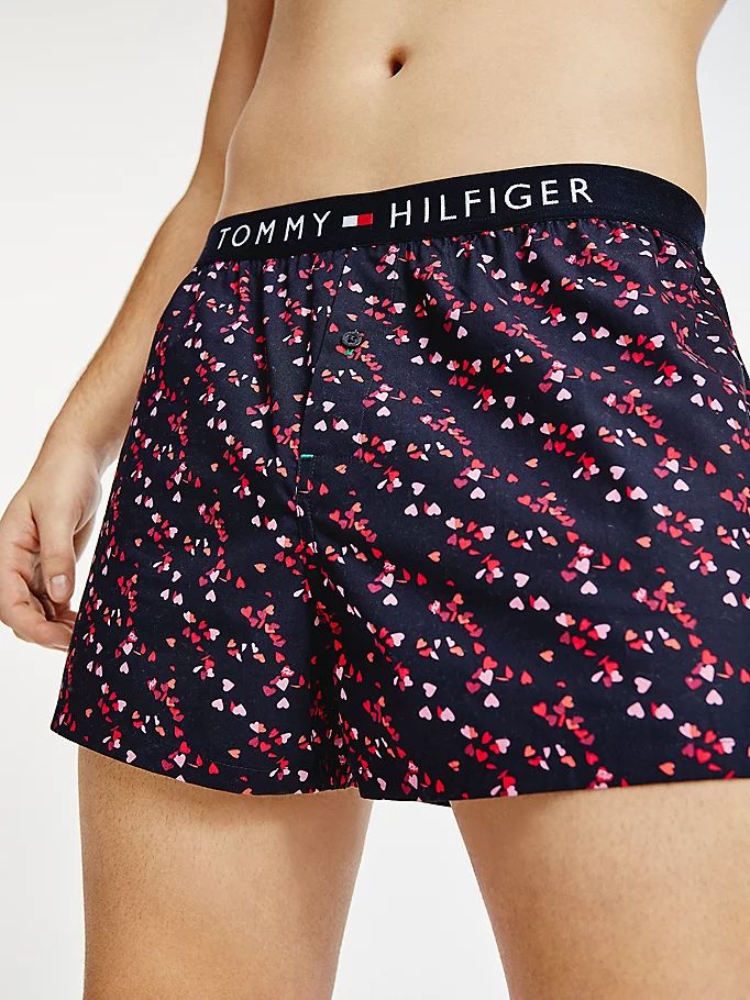 Tommy Hilfiger Logo Waistband Bomull Bokser Undertøy Herre Blå | BHIKTQ-023