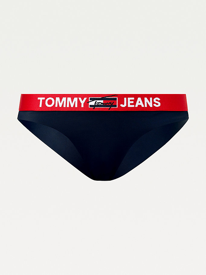 Tommy Hilfiger Logo Waistband Zilian Badetøy Dame Blå | CFDJOX-208