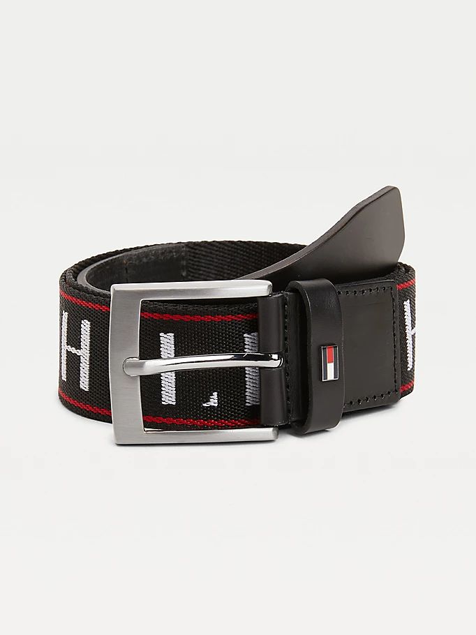 Tommy Hilfiger Logo Webbing Belte Herre Svarte | GOICFP-562