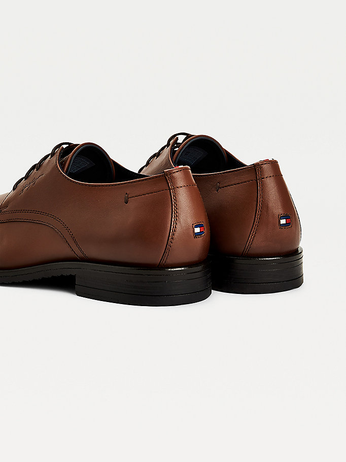 Tommy Hilfiger Lær Brogue Sko Herre Brune | CWDHYU-279