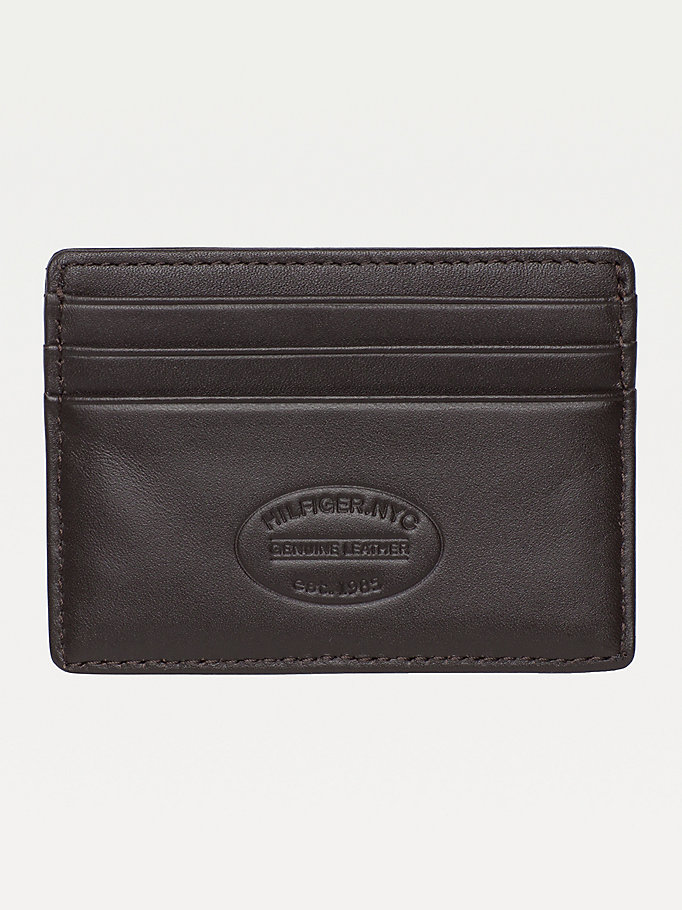 Tommy Hilfiger Lær Card Holder Lommebok Herre Brune | NFPHJX-753