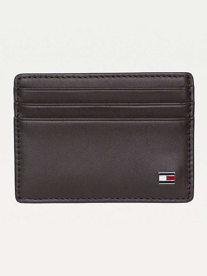 Tommy Hilfiger Lær Card Holder Lommebok Herre Brune | NFPHJX-753