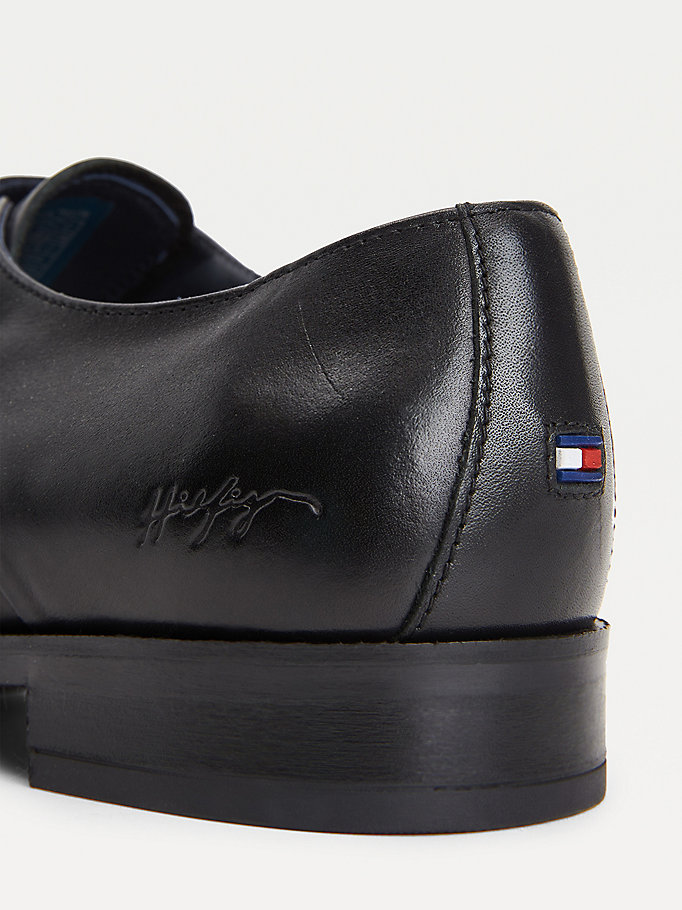 Tommy Hilfiger Lær Monk Shoes Brogue Sko Herre Svarte | ZKCIVP-472