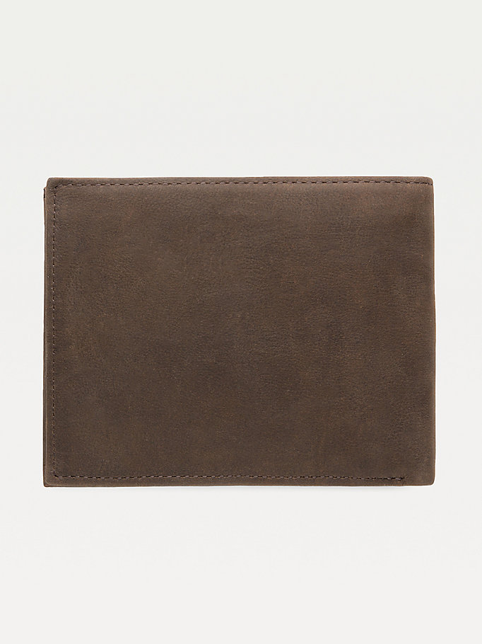 Tommy Hilfiger Lær Trifold Lommebok Herre Brune | YCRKTL-078