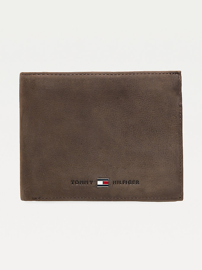 Tommy Hilfiger Lær Trifold Lommebok Herre Brune | YCRKTL-078