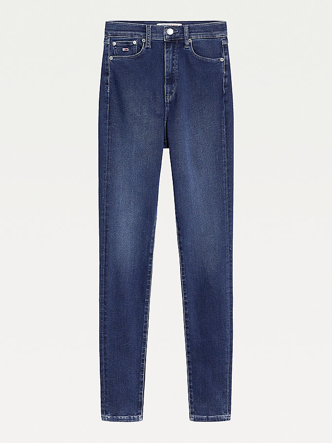 Tommy Hilfiger Melany Ultra High Rise Super Skinny Jeans Dame Blå | OLFQDA-438