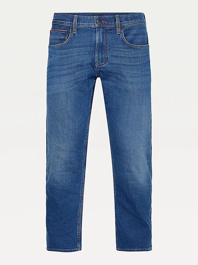 Tommy Hilfiger Mercer Faded Straight Jeans Herre Blå | ZQTJDN-764